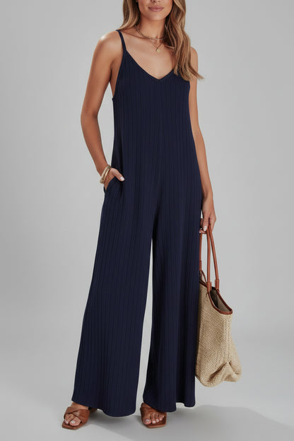Dames One-Piece Jumpsuit – Rugloos met Moderne Uitstraling