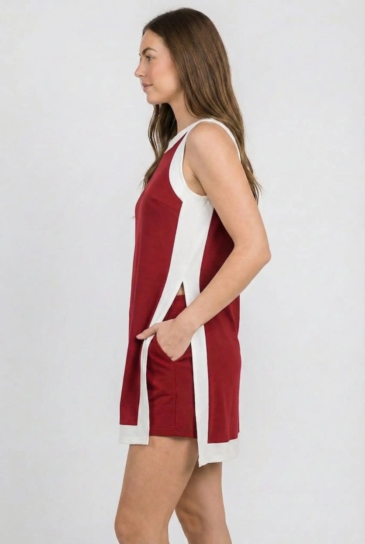 Elegante Mouwloze Top met Shorts – Dames Co-Ord Set