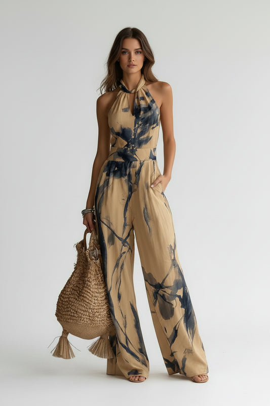 Boho Halter Jumpsuit – Luchtig, Trendy & Comfortabel