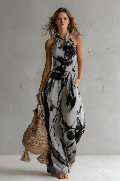 Boho Halter Jumpsuit – Luchtig, Trendy & Comfortabel