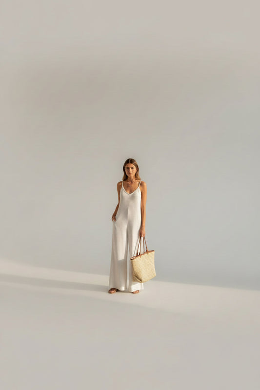 Dames One-Piece Jumpsuit – Rugloos met Moderne Uitstraling