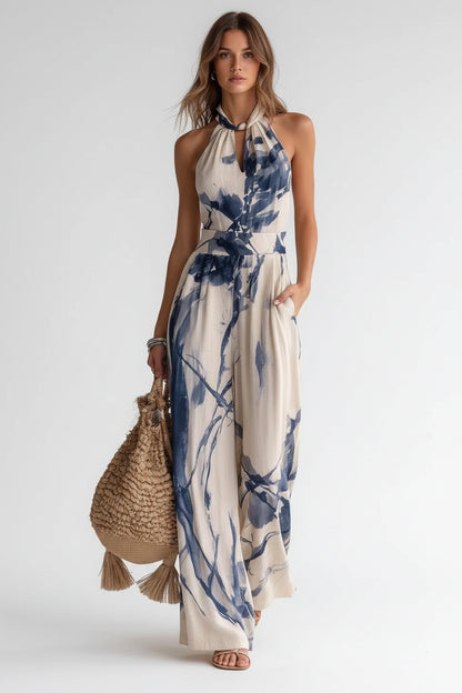 Boho Halter Jumpsuit – Luchtig, Trendy & Comfortabel