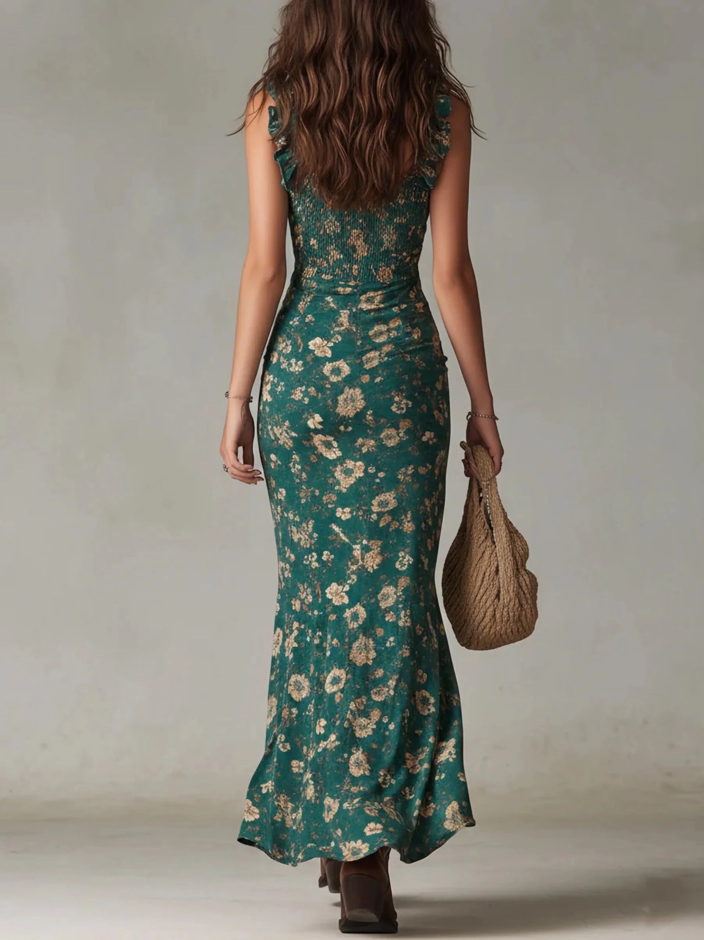 Dames Chic Zomerjurk – Getailleerd met Split en V-hals