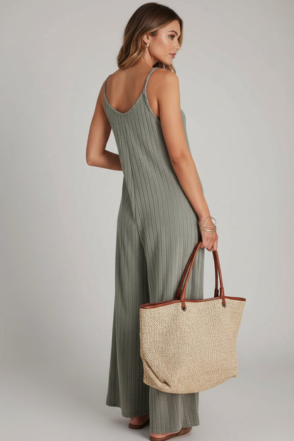 Dames One-Piece Jumpsuit – Rugloos met Moderne Uitstraling